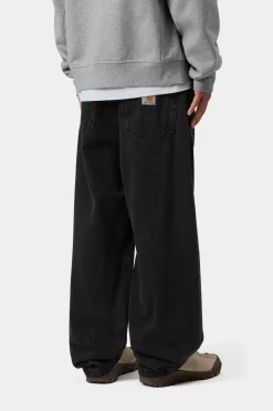 Carhartt miesten farkut Landon Jeans 'Robertson' Denim, hiilenmusta