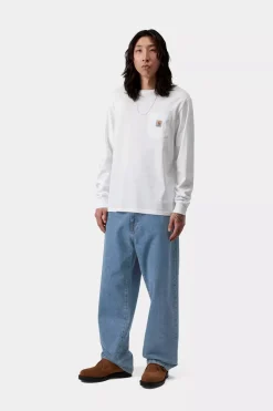 Carhartt miesten farkut Landon Jeans 'Robertson' Denim, sininen