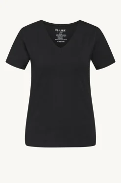 Claire Naisten AIDA T-PAITA SS Musta