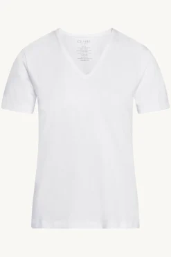 Claire Naisten AIDA T-PAITA SS Valkoinen