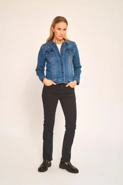 Claire Naisten Farkkutakki, ELAINE DENIM JACKET Sininen, Indigo