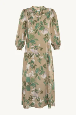 Claire naisten mekko, DAGMARA DRESS Ruskea Kuosi