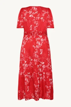 Claire naisten mekko, DILANI DRESS Punainen Kuosi