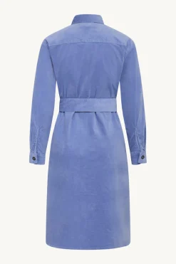 Claire Naisten Mekko DODA CORDUROY SHIRT DRESS Vaaleansininen