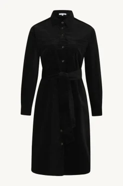 Claire Naisten Mekko DODA CORDUROY SHIRT DRESS Musta
