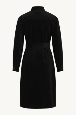 Claire Naisten Mekko DODA CORDUROY SHIRT DRESS Musta