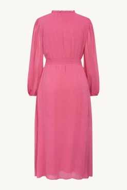 Claire Naisten Mekko, DOTTA VISCOSE DRESS Pinkki