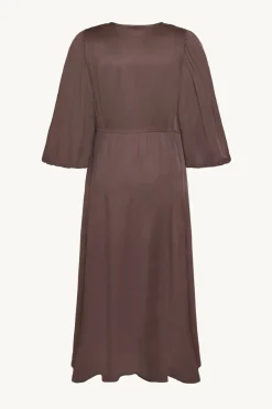 Claire naisten mekko, DUNIA DRESS Tummanruskea