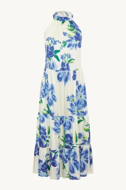 Claire Naisten Mekko, DUNIA DRESS Sininen Kuosi