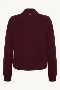 Claire Naisten Neule, CELINE CARDIGAN Viininpunainen