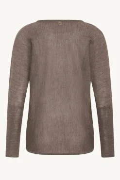 Claire naisten neule, PIPPA Ruskeanharmaa