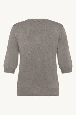 Claire naisten neulepusero Putri, ruskeanharmaa