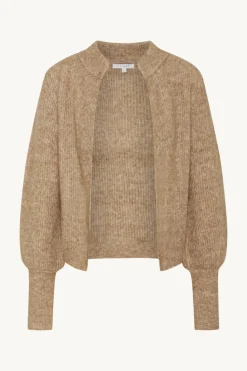 Claire Naisten Neuletakki CHELSEA Vaalea Beige