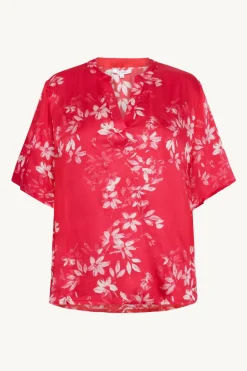 Claire naisten paita, RUPALI SHIRT Punainen Kuosi