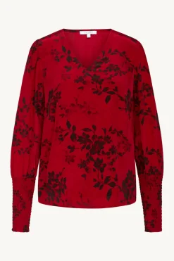 Claire Naisten Pusero RIYAN BLOUSE Punainen Kuosi