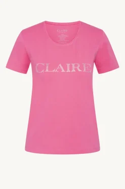 Claire, Naisten T-Paita, Allison Logo T-Paita Fuksianpunainen