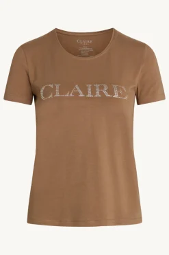 Claire, Naisten T-Paita, Allison Logo T-Paita Keskiruskea