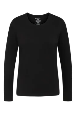Claire naisten trikoopaita, AMY LS Musta