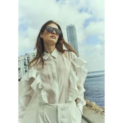 COPENHAGEN MUSE naisten pusero, MOLLY SHIRT Valkoinen