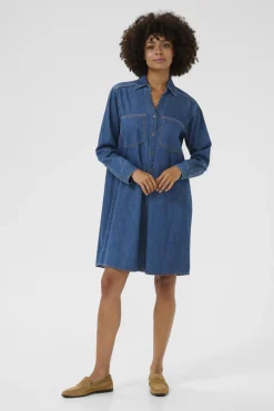 Culture mekko K-CUmola Arpa Dress, Dark Blue Wash