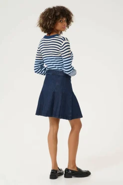 Culture naisten farkkuhame, CUBINK ROSELLE SKIRT Darkblue Wash