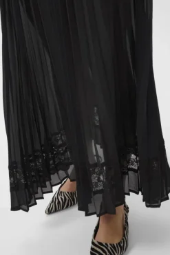 Culture naisten hame CUSIGGY BETTY LACE SKIRT, musta