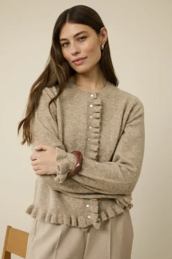 Culture naisten housut CUcollina Pants, Dune Melange