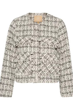 Culture Naisten Jakku, CUCOCA JACKET Black/White Check