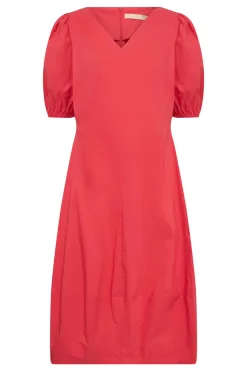 CULTURE, Naisten Mekko, ANTOINETT SS DRESS Fiery Red