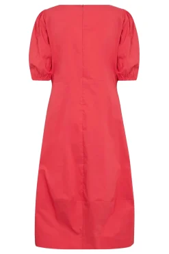 CULTURE, Naisten Mekko, ANTOINETT SS DRESS Fiery Red