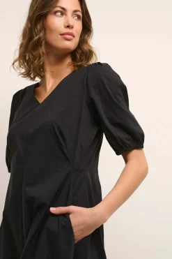 CULTURE, Naisten Mekko, ANTOINETT SS DRESS Black