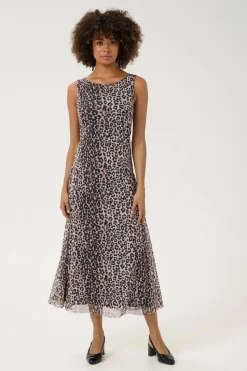 CULTURE naisten mekko, CUATTIE MELIDA LOOSE DRESS Leopard