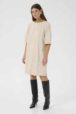 Culture naisten mekko CUNALI DRESS, Whitecap