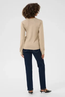 Culture naisten neulepusero, CUANNEMETTE PULLOVER Dune