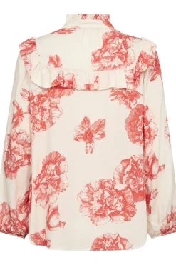 Culture naisten pusero, CUALEXA SHIRT White/Redflower