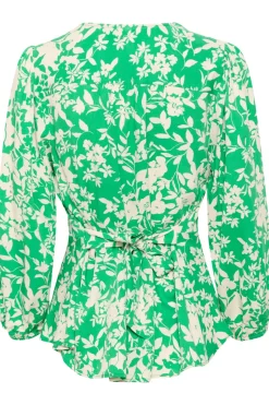 Culture Naisten Pusero, JENNY BLOUSE Vihreä Kuosi