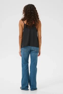 Culture naisten toppi, CUANGELIA STRAP TOP Black