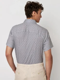 Desoto miesten kauluspaita, 81132-3-184 Sininen Kuosi