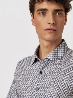 Desoto miesten kauluspaita, 81132-3-184 Sininen Kuosi