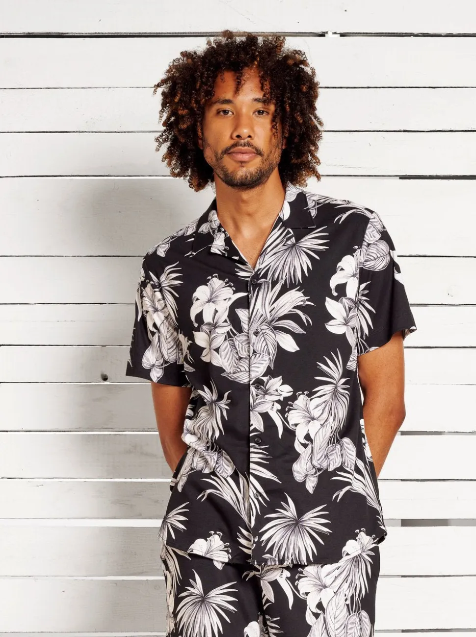 Desoto miesten paita, 83733-3-916 Musta Kuosi