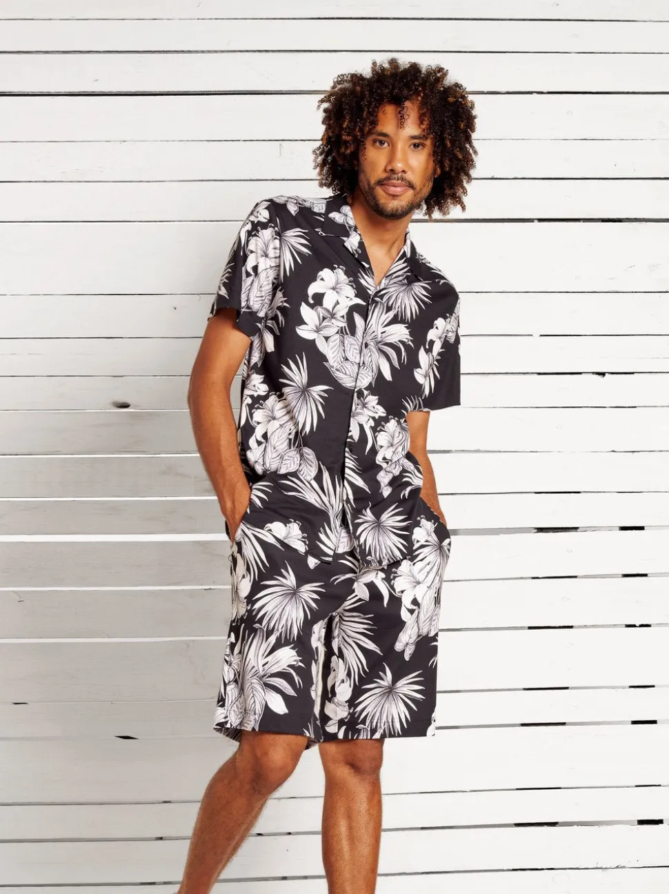 Desoto miesten paita, 83733-3-916 Musta Kuosi