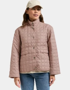 Didriksons naisten tikkitakki Alba WNS JKT, vaaleanpunainen