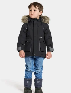Didriksons parkatakki, KURE KIDS PARKA 6 Musta