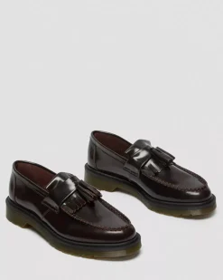 Dr. Martens loaferit Adrian Tassel Loafer Cherry Red Arcadia, viininpunainen