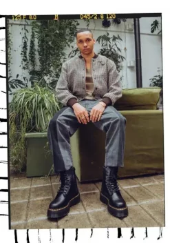 Dr. Martens miesten kengät, JADON III PISA 8 EYE BOOT UNISEX maiharit, Musta