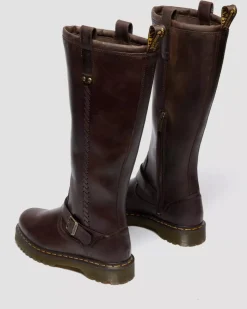 Dr. Martens naisten saappaat, Anistone BKR High Leg Boot Tummanruskea