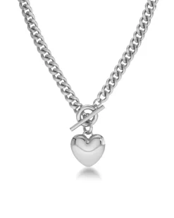 Edblad kaulakoru, BARLEY NECKLACE MAXI STEEL Hopeanharmaa