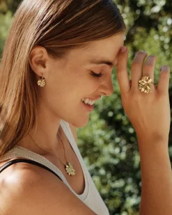 Edblad kaulakoru Gerana Necklace L, Gold pleated