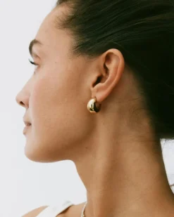 Edblad korvakorut Bold Creoles S, Kullankeltainen