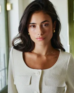 Edblad korvakorut Bold Creoles S, Kullankeltainen